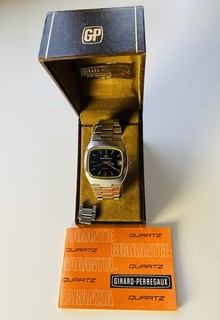 GP Girard Perregaux Date Quartz 353 598 Fullset Vintage Bj. 1973 Revision Neu