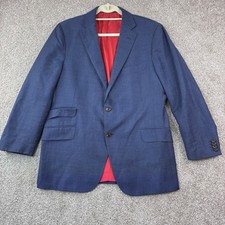 Suitsupply Mens 42S Reda Sienna 2 Button Blazer Jacket Blue Sport Coat Tailored