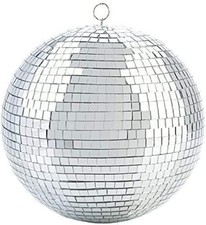8" Mirror Disco Ball - Cool and Fun Hanging Party 8 inch, Silver