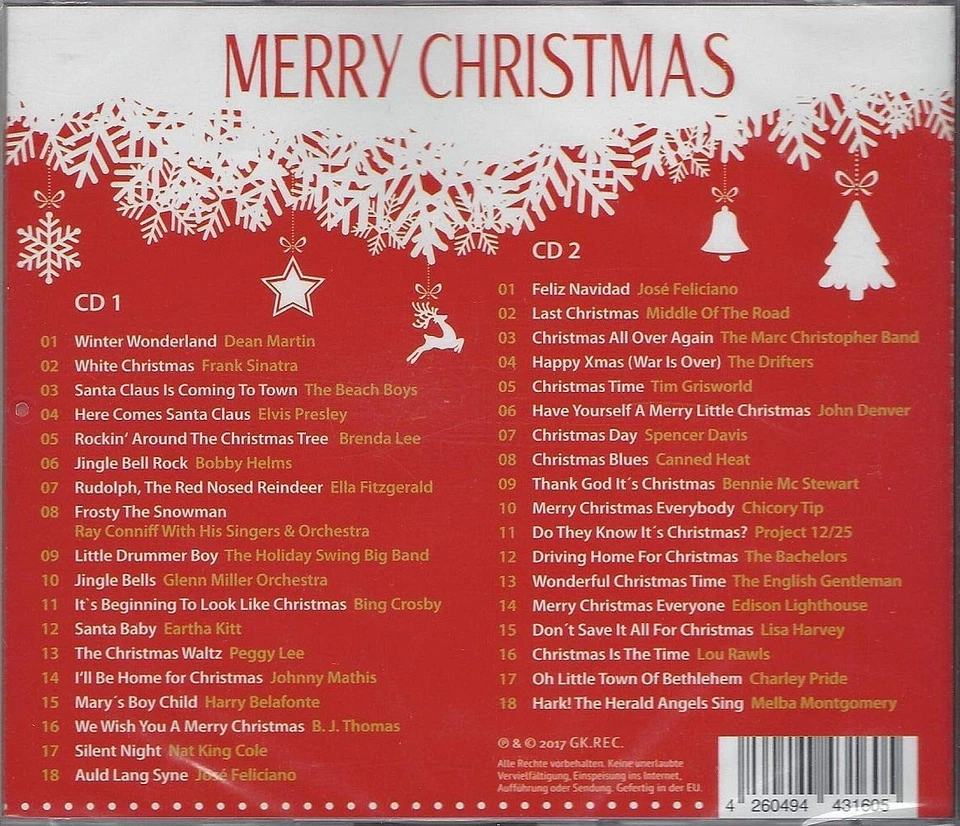 Merry Christmas - Die schönste Musik zum Fest (2 CDs) Dean Martin, Frank Sinatra - Bild 2 von 2