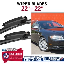 Pinch Tab Automotive Replacement Front Wiper Blades 22"+22" For Audi Mercedes