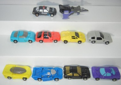 Lot of 10 Vintage 1989 G1 Transformers Micromaster Car Patrol Rescue Figure