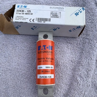 Eaton EVK30-125 HRC Fast-Acting Fuse 125A 1000V DC  ELECTRIC VEHICLE EV