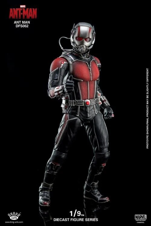 Boneco de ação Homem-Formiga Die Cast Marvel King Arts 9 polegadas edição limitada brinquedos novo - Imagem 2 de 4
