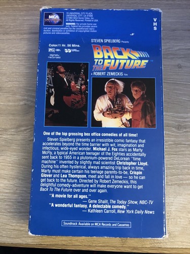 Back to the Future (VHS, 1995) - Picture 2 of 2