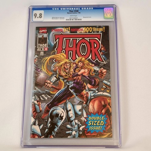Thor #500 Marvel 1996 CGC 9.8 Giant Sized Wraparound Cover Top Census Grade - Picture 2 of 6
