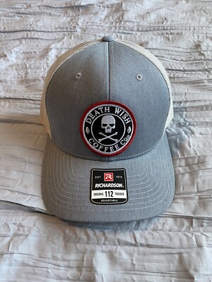 Death Wish Coffee Trucker Hat, Richardson 112 Gray