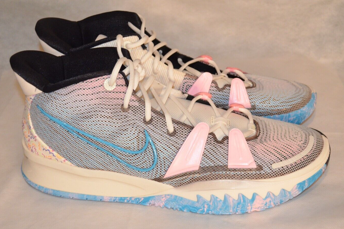 Nike Kyrie 7 Pale Ivory Chlorine Blue Mens Shoes‎ CZ0141-100 Size 12 Kyrie 7 EP  main image 2