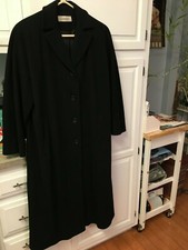 Elegant Black Calvin Klein Ankle Length Winter Coat Size 10p Petite