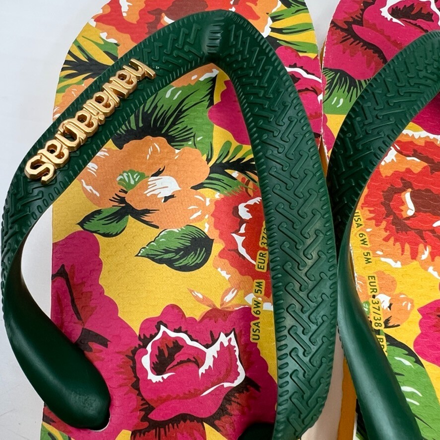 Havaianas Sandal Women 6 Farm Rio Collab Flip Flop Beach