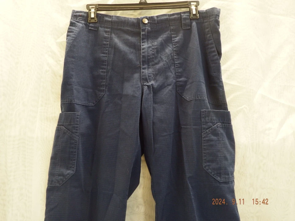 Carhartt # C54108 Azul 7 Bolsillos Carga Cintura Elástica Exfoliante-Talla L-B288 Foto 3 de 4