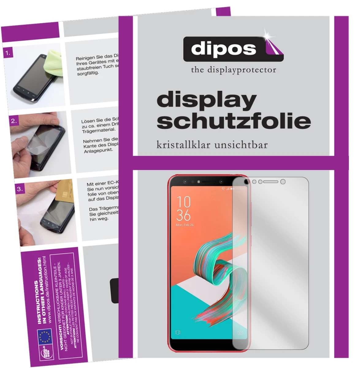 2x pellicola blindata premium compatibile con ASUS ZenBook S 16 UM5606 Protezione dello schermo cristallino Antishock