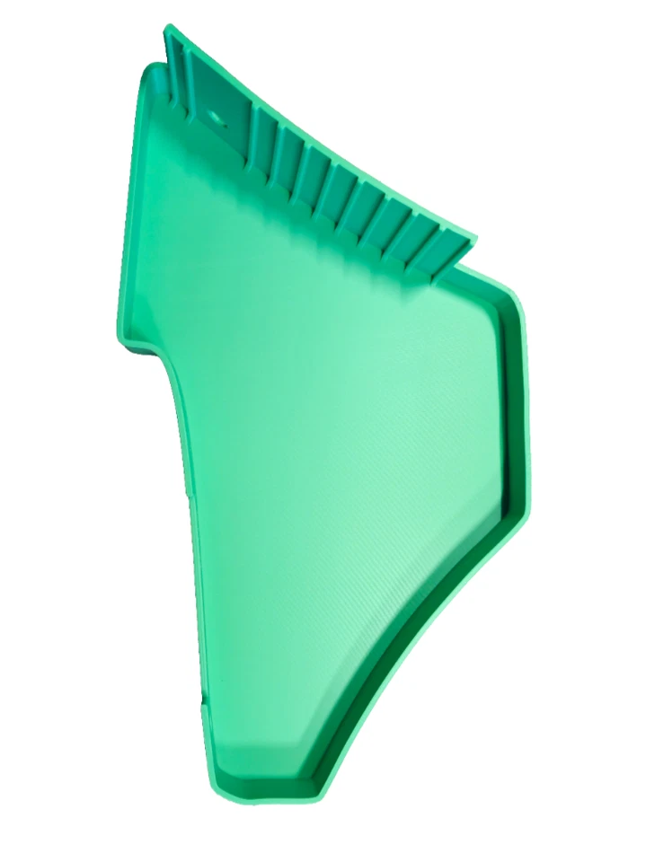 Hercules Prima GT/GX linker Seitendeckel /-verkleidung grün - Bild 2 von 3