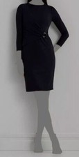 Lauren Ralph Lauren Women's Blue Jersey Three-Quarter-Sleeve Dress Size 2