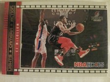 2021-22 NBA Hoops Lights Camera Action CJ McCollum #23 Basketball Card - Mint