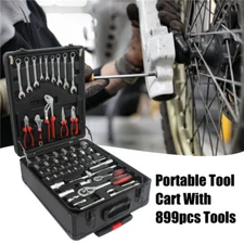899 PCS Tool Set Mechanics Tool Kit Wrenches Socket w/4 layers Trolley Case Box