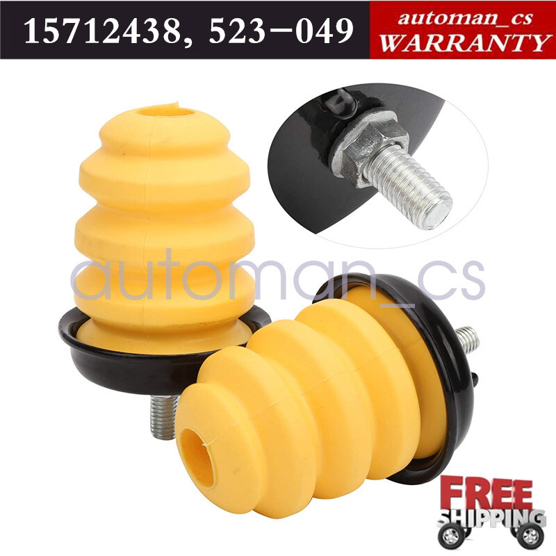 PAIR REAR AXLE RUBBER BUMPERS Fits CHEVY SILVERADO GMC SIERRA 15712438 523049 eBay