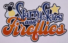 Summertime - Fireflies - Paper Piecing Scrapbook Embellishment Die Cuts