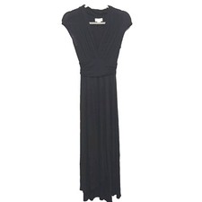 Anthropologie Mauve Dress Women’s XS Black Maxi