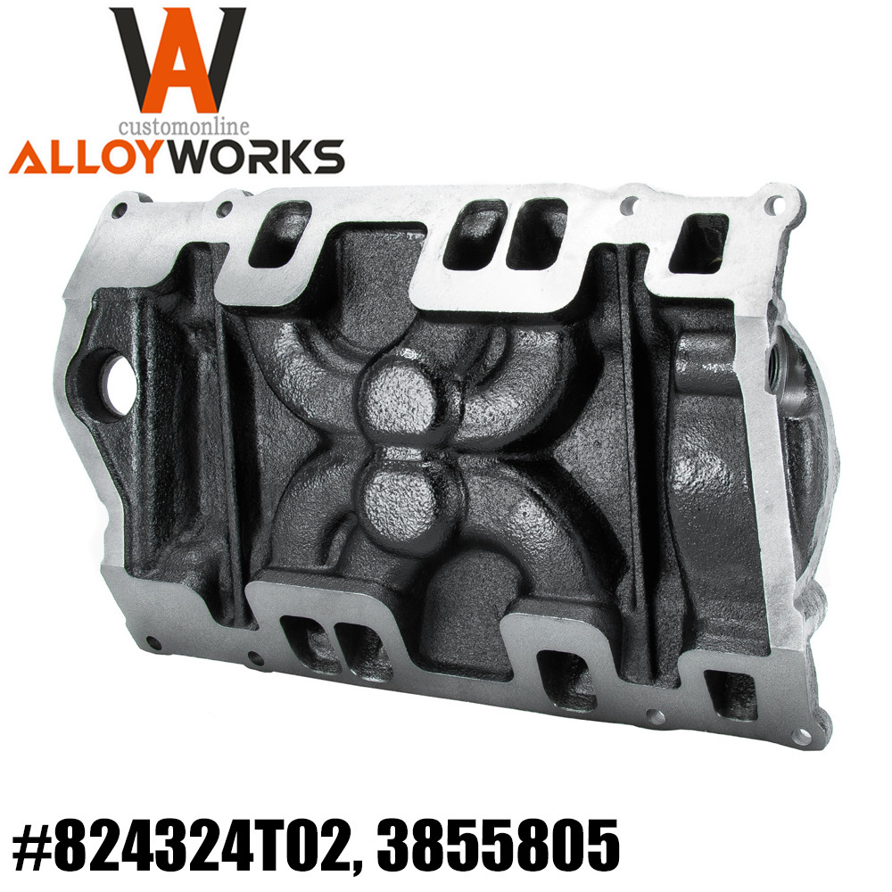 New 4.3L 2BBL Cast Iron Intake Manifold 8 Bolt Replaces 824324T02 3855805 ALLOY