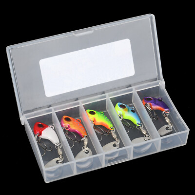 Raubfisch Vibrationsköder Metall Jig-Spinner 6 Gramm, einzeln oder Set mit Box