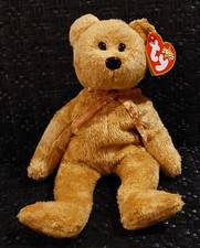 Ty Rare Beanie Baby Cashew The Bear 2000 Retired, Rare, w/errors - Free Shipping