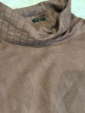 Sapphire Chocolate Brown Baby Doll style Kurta with High Neck and Ties on