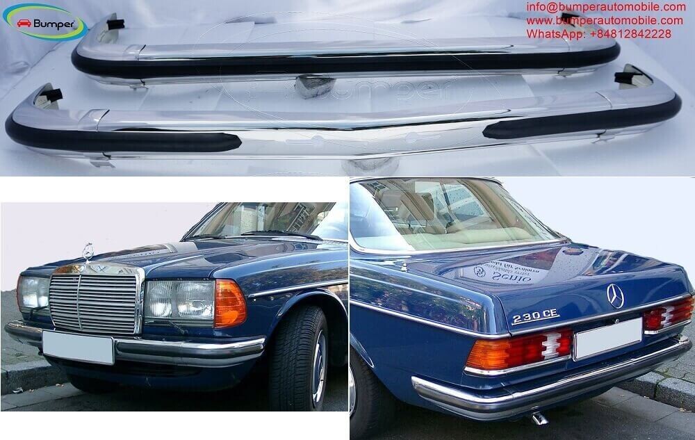 Mercedes W123 coupe bumpers (1976–1985) by stainless steel | eBay