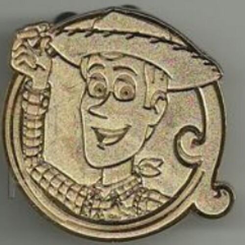 Disney Pin Toy Story Hero Woody GOLD Chaser 75755 PT52 Series Mystery