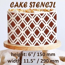 Cake Stencil Arabic for Buttercream Cake Border Stencil Cake Decorating Supplies