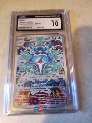 Palafin 200/197 Illustration Rare Pokemon Card - Obsidian Flames, Near Mint/Mint Condition Palafin 200/197 Illustration Rare Pokemon Card - Obsidian Flames, Near Mint/Mint Condition