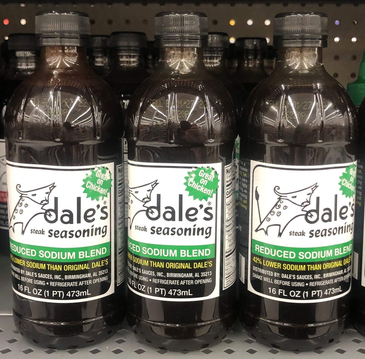 THREE BOTTLES Dale's Seasoning Reduced Sodium Steak Seasoning 16