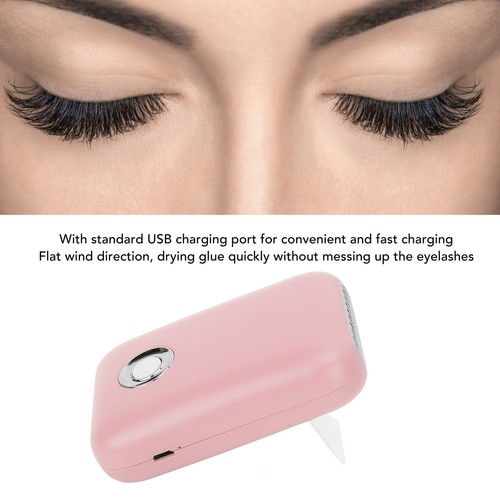 Eyelash Dryer Fan Mini Portable USB Rechargeable 3 Speed Low Noise Eyelash B HPT - Picture 7 of 35