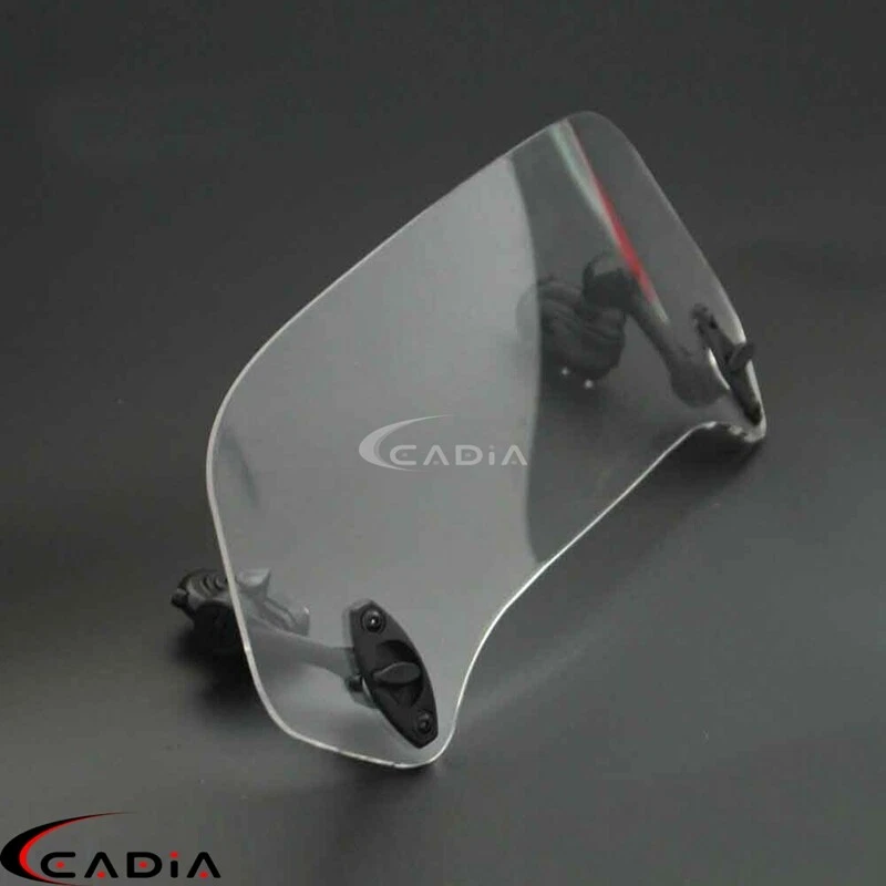 Универсальный зажимной воздушный дефлектор на лобовое стекло спойлер для Harley Honda BMW Kawasaki - Изображение 3 из 4