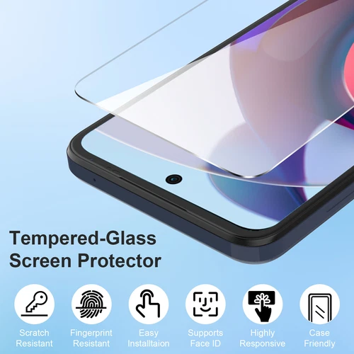 For Motorola Moto G 5G 2023 Clear Tempered Glass Screen Protector Case Friendly - Picture 3 of 6