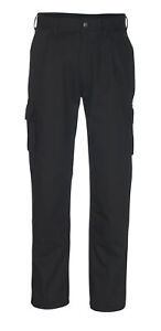 Mascot Pasadena Combat Black Work Trousers W30" L35" With Knee Pad Pockets 