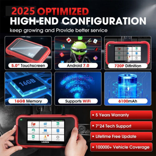 LAUNCH CRP129E OBD2 Scanner Engine TPMS SRS EPB Code Reader Car Diagnostic Tool - Picture 6 of 14