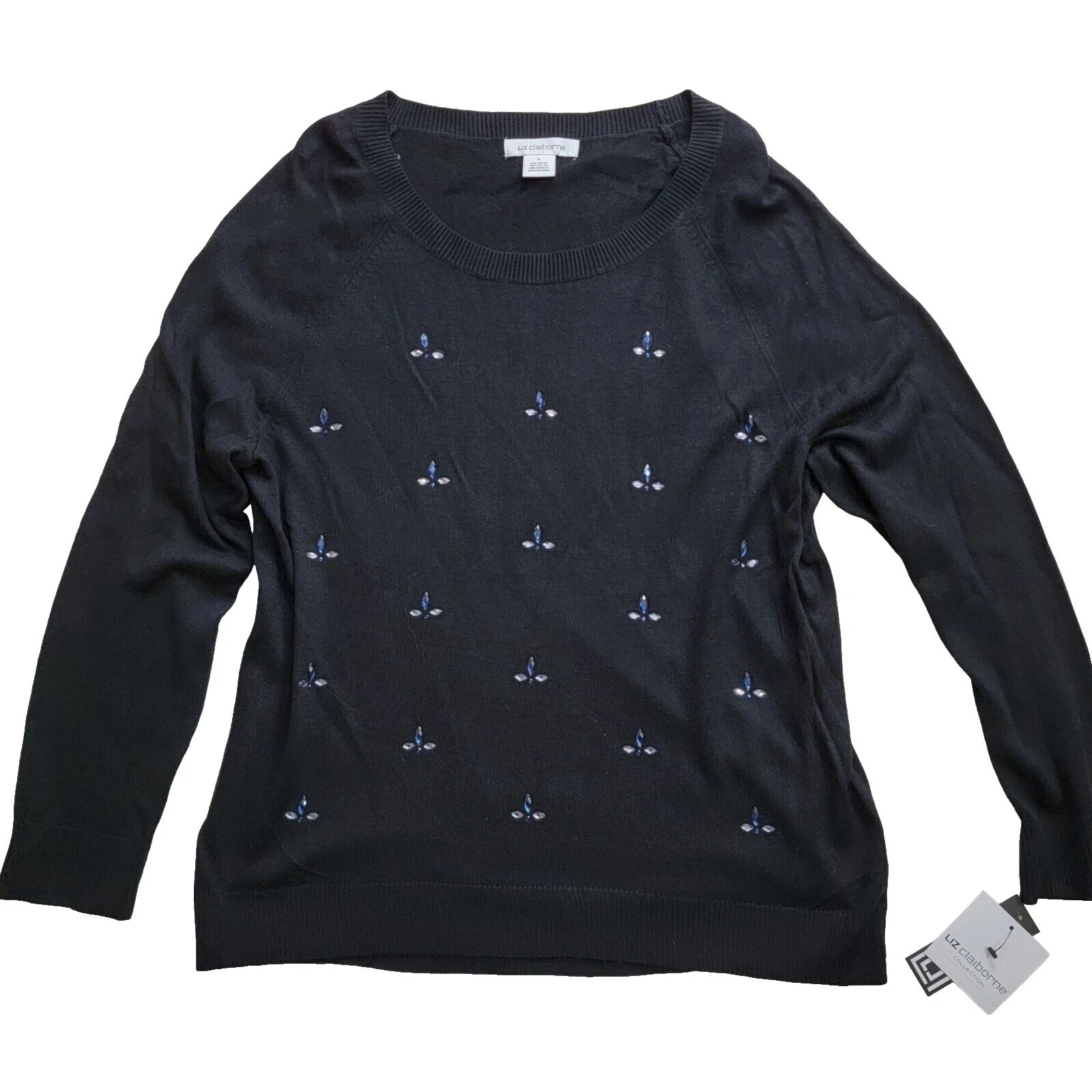 Suéteres para mujer Negro Liz Claiborne