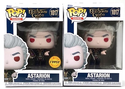 Funko Pop! Baldur's Gate Astarion #1017 CHASE & Common Set with