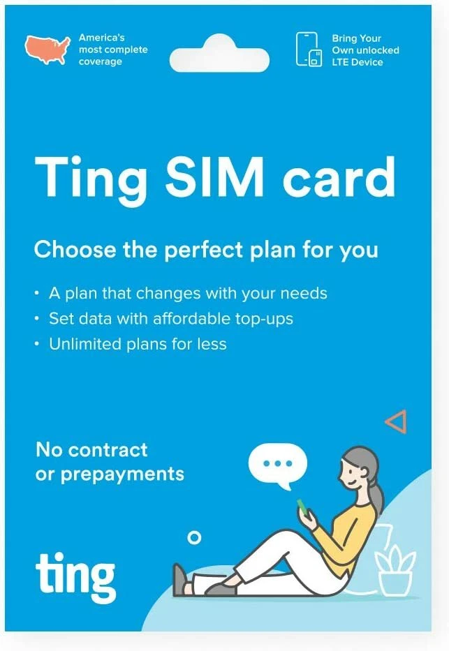 SIM CARD Starter Kit for Ting Mobile 5G LTE Prepaid Plan No Contract BYOD PHONE - Image 3 of 4