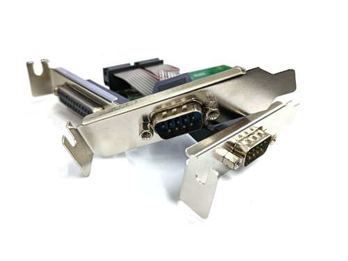 PCI 2 Serial RS232 DB9 & 1 Parallel Ports Card Low Profile - Picture 2 of 2