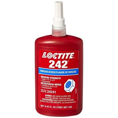 Loctite Blue 242 Medium Strength Threadlocker - 250 mL Bottle