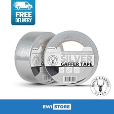 Regal & Barnes Duct Gaffer Tape Silver Premium Heavy Duty Cloth Tape 48mm x 50m 0.12 per metre
