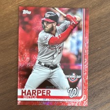 2019 Topps Opening Day Red Foil #22 Bryce Harper Washington Nationals