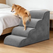4-Step Dog Stairs for Large Dogs and Cats, 20in H Dog Steps for Couch, Sofa, ...