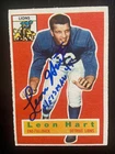 New ListingLeon Hart Autographed 1956 Topps Football Card #104 Lions '49 Heisman Trophy