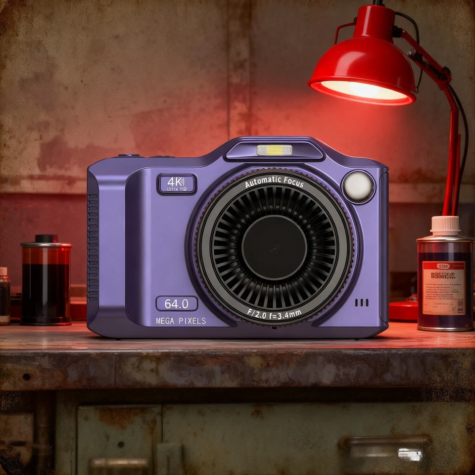 Dual Lens 4K Digitalkamera WiFi fähig 18x Zoom 2 8 Zoll HD Bildschirm für Fotos - Bild 4 von 4