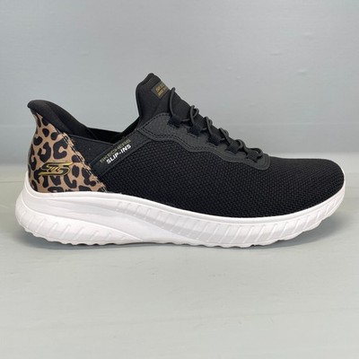 Bobs by Skechers Squad Chaos Shoes Womens Size 10 Black Casual Athletic Sneakers