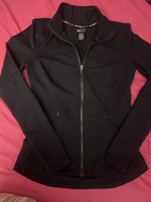 Spyder Active Women's Black Full Zip Softshell Track Jacket Size S new without t