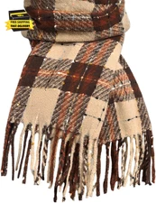 Scarf for Women - Winter Womens Long Plaid Scarf, Warm Pashmina Shawls and Wraps